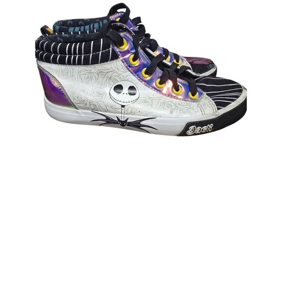 Disney Nightmare Before Christmas Mid Sneaker Jack Skellington Sally - Picture 1 of 11